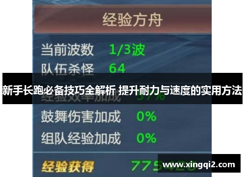 新手长跑必备技巧全解析 提升耐力与速度的实用方法